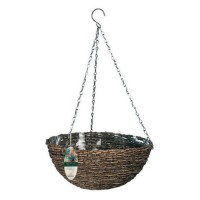 Gardman 14 in. Natural Rattan Hanging Baskets   551509211